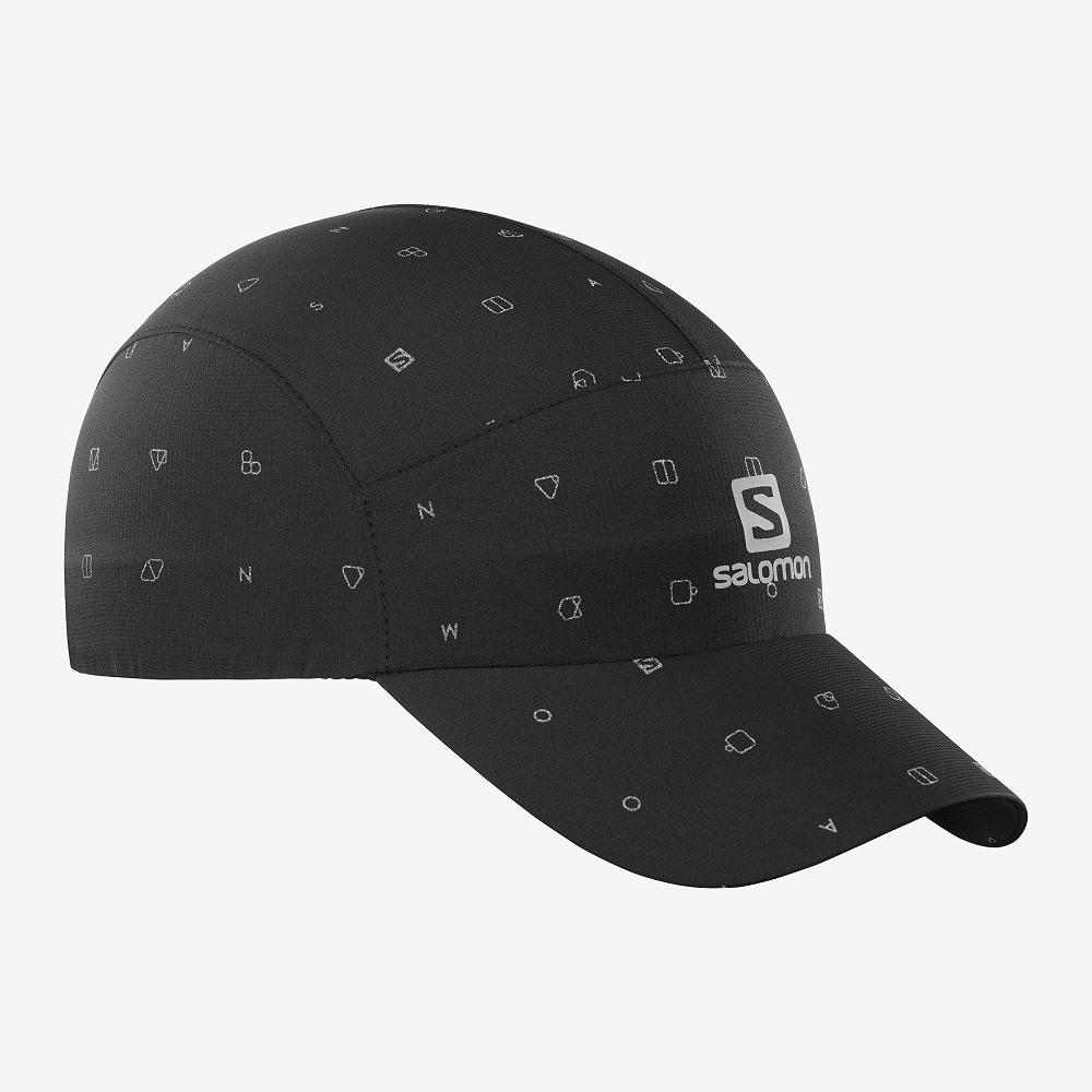 Salomon Singapore Mens Caps - REFLECTIVE Black | 97351-XUIJ